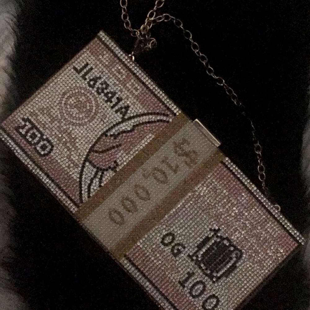 Rhinestone Money Purse